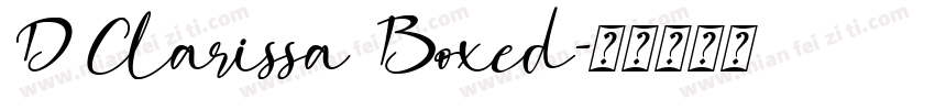 D Clarissa Boxed字体转换